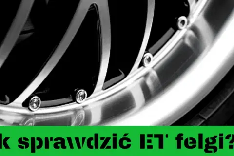 Zbliżenie na felgę samochodową z widocznymi śrubami i oponą.